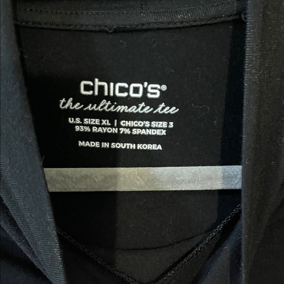Chico's Classic Black Turtleneck Top - Picture 2 of 3